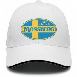 Sun Hats Mens Womens Cool Cap Flat Adjustable Fits Snapback-Mossberg-Golf Hat Performance - White-41 - CF18ONKL7ZM $14.30