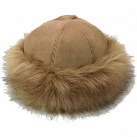 Bomber Hats Faux Fur Winter Fashion Hat Headband Cap Snow Hat Russion Style Warm Cap - Brown - CA18LINXAZM $11.41