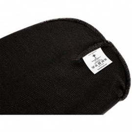 Skullies & Beanies Solid Color Long Beanie - Black - CQ112V08R3V $11.68