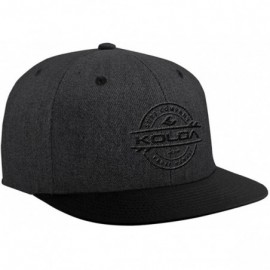 Baseball Caps Snap-Back Hat - Black Denim Black With Black Embroidered Logo - CX12N24EHW4 $18.48