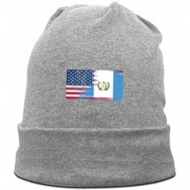 Skullies & Beanies Beautiful Sunflower Men Women Warm Beanies Cap Soft Winter Hat - Usa Guatemala Flag /Gray - CP19272ZCIL $1...