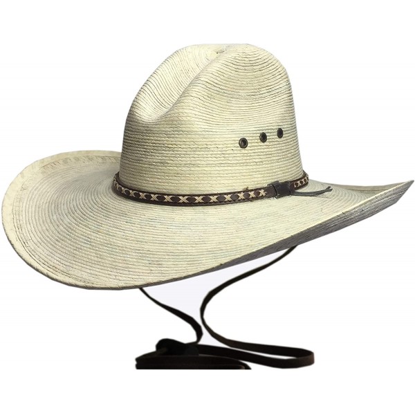 Cowboy Hats Palm Leaf Cowboy HAT- GUS 505 - Natural Palm - CE11VWS8MVP $72.72