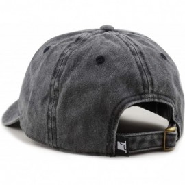 Baseball Caps 100% Cotton Pigment Dyed Low Profile Dad Hat Six Panel Cap - 1. Black - CS189A38LY7 $10.56