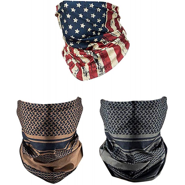 Balaclavas Seamless Bandana Neck Gaiter Half Balaclava for Men Women Outdoor Sports 1PCS - C-3pcs - CO197ZX0CAG $19.89