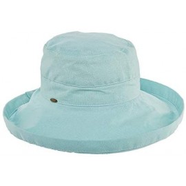 Sun Hats Women's Cotton Hat with Inner Drawstring and Upf 50+ Rating - Aqua - C0119CUZZ1Z $26.25