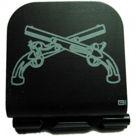 Baseball Caps Military Police Crossed Pistols Laser Etched Hat Clip Black - CP129ICJ20B $29.32
