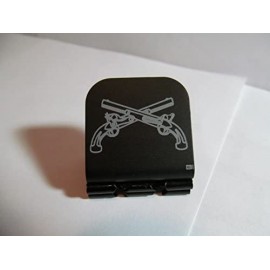 Baseball Caps Military Police Crossed Pistols Laser Etched Hat Clip Black - CP129ICJ20B $14.66