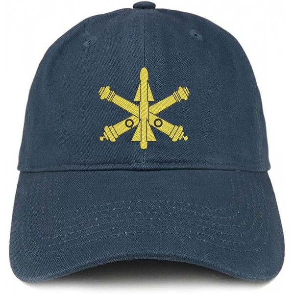 Baseball Caps Air Defense Logo Embroidered Low Profile Brushed Cotton Cap - Navy - CV1895RENZH $19.61