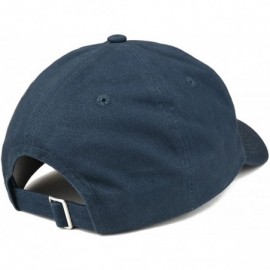 Baseball Caps Air Defense Logo Embroidered Low Profile Brushed Cotton Cap - Navy - CV1895RENZH $19.61