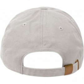 Baseball Caps Washed Low Profile Cotton and Denim Baseball Cap - Stone - CP12NZ6NEJ5 $9.34