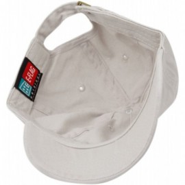 Baseball Caps Washed Low Profile Cotton and Denim Baseball Cap - Stone - CP12NZ6NEJ5 $9.34