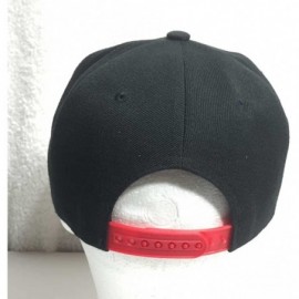 Baseball Caps Classic Paisley Bandana Print Flat Bill Cap Hat Snapback - Black Red - C71292TLHQ7 $13.26