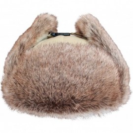 Bomber Hats Knitted Russian Women Winter Aviator Trapper Hat with Faux Fur Lining Hat - Color I - CN189TQIC4C $23.06