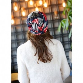 Skullies & Beanies Women Slouchy Long Beanie Knit Caps Scarf Hip-hop Ski Skull Knit Hat - Navy Blue - C1185RLZEIL $9.76