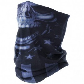 Balaclavas Bandanas Face Scarf-3D Headwear Headband Multifunctional Tube Neck Scarf Unisex - Blackskull - C1198R4UYC4 $10.22