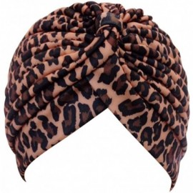 Sun Hats Women Pleated Ruffle Stretch Turban Hat Hair Wrap Cover up Sun Cap - Style 2 - CF18T3456YI $10.24