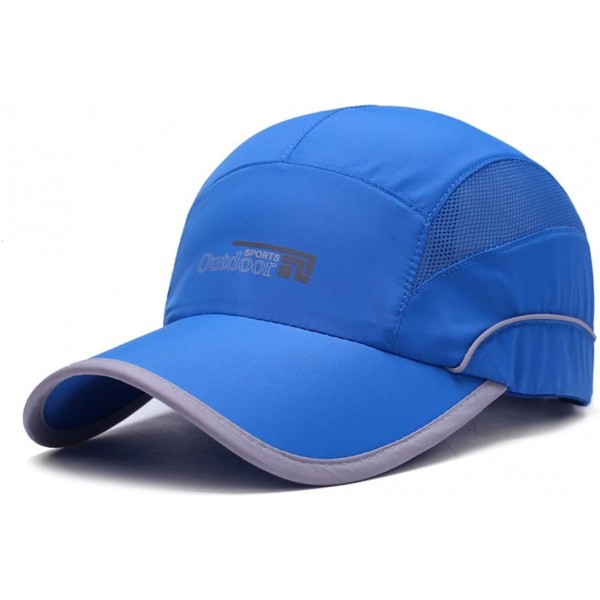 Baseball Caps Running Cap Water Repellent Sport Hat for Men (7-7 1/2) - Original Version Blue - CP18EM09NIG $12.51