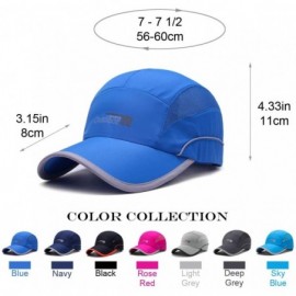 Baseball Caps Running Cap Water Repellent Sport Hat for Men (7-7 1/2) - Original Version Blue - CP18EM09NIG $12.51