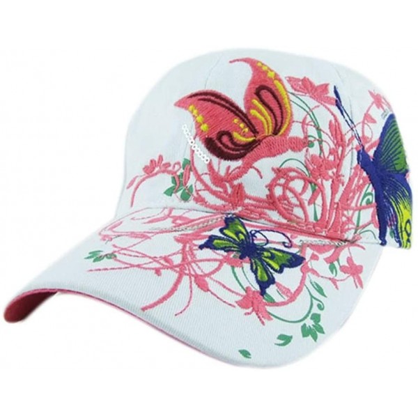 Baseball Caps Caps- 2016 Fashion Women's Embroidered Duck Tongue Hat Baseball Cap - White - CA12DZ2XI4V $8.30