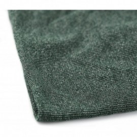 Skullies & Beanies Unisex Heather Tweed/Solid Fleece Lined Slouchy Long Beanie Warm Hat - Green - C112LWW3X1T $12.81