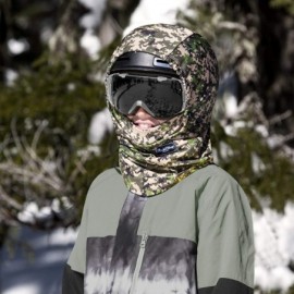 Balaclavas Team Hood Balaclava Face Mask- Dual Layer Cold Weather Headwear for Men and Women - Olive - C0186MQSE7R $38.02