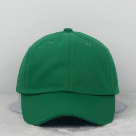 Baseball Caps Cotton Plain Baseball Cap Adjustable .Polo Style Low Profile(Unconstructed hat) - Green - C7185K49SXO $10.30