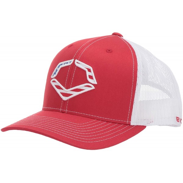 Sun Hats Hats - Snapback- Flexfit- Bucket and Knit - Red/White - C91298X147J $19.76