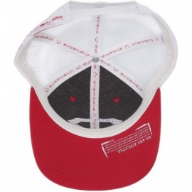 Sun Hats Hats - Snapback- Flexfit- Bucket and Knit - Red/White - C91298X147J $19.76