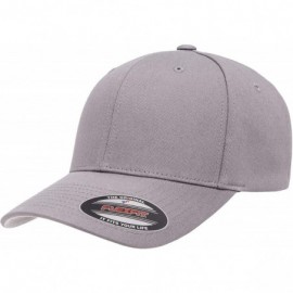 Baseball Caps Cotton Twill Fitted Cap - Grey - CR184EYYGLC $13.35