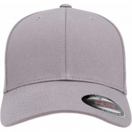 Baseball Caps Cotton Twill Fitted Cap - Grey - CR184EYYGLC $13.35