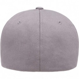 Baseball Caps Cotton Twill Fitted Cap - Grey - CR184EYYGLC $13.35