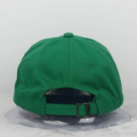Baseball Caps Cotton Plain Baseball Cap Adjustable .Polo Style Low Profile(Unconstructed hat) - Green - C7185K49SXO $10.30