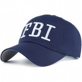 Baseball Caps FBI Hat Women Official Baseball Cap - FBI Hats for Men Agent Hat - Navy - C3189ID8502 $17.77