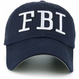 Baseball Caps FBI Hat Women Official Baseball Cap - FBI Hats for Men Agent Hat - Navy - C3189ID8502 $8.28