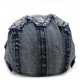 Newsboy Caps Unisex Spring Fashion Denim Patchwork Flat Visor Newsboy Beret Cap Hat - Color E - CO18DAQRNGG $17.03