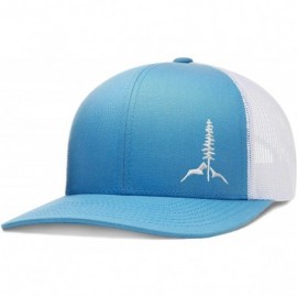 Baseball Caps Trucker Hat- Tamarack Mountain - Collegeblue-white / White - CJ1984XWGS9 $30.50