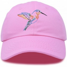 Baseball Caps Hummingbird Hat Baseball Cap Mom Nature Wildlife Birdwatcher Gift - Light Pink - CU18SM09QCI $15.48