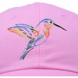 Baseball Caps Hummingbird Hat Baseball Cap Mom Nature Wildlife Birdwatcher Gift - Light Pink - CU18SM09QCI $15.48