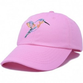 Baseball Caps Hummingbird Hat Baseball Cap Mom Nature Wildlife Birdwatcher Gift - Light Pink - CU18SM09QCI $15.48