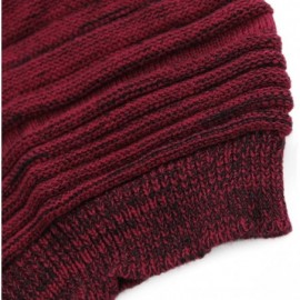 Skullies & Beanies Unisex Adult Winter Warm Slouch Beanie Long Baggy Skull Cap Stretchy Knit Hat Oversized - Claret - CW1291E...