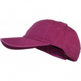 Baseball Caps Oceanside Solid Color Adjustable Baseball Cap - Mulberry - CI17YY3AA2E $7.95