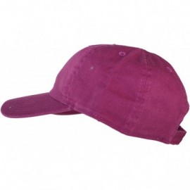 Baseball Caps Oceanside Solid Color Adjustable Baseball Cap - Mulberry - CI17YY3AA2E $7.95