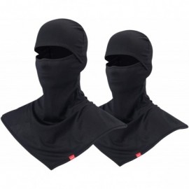 Balaclavas Balaclava Face Mask for Sun Protection Breathable Long Neck Covers for Men - Black+black - CV18QTG3X6Y $31.32