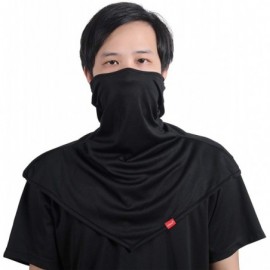 Balaclavas Balaclava Face Mask for Sun Protection Breathable Long Neck Covers for Men - Black+black - CV18QTG3X6Y $17.59