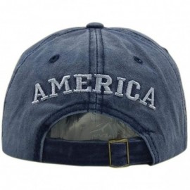 Baseball Caps Unisex Baseball Caps-Flag Embroidery Washed Cotton Hat for Women Men-55-60cm - Yellow - C618Y5D5EE2 $15.76