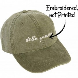 Baseball Caps Delta Gamma (N) Sorority Baseball Hat Cap Cursive Name Font dg - Cactus - CA18SDWU4UX $26.49