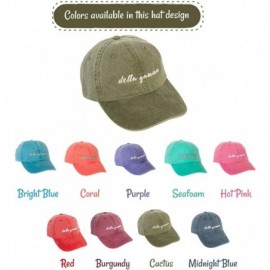 Baseball Caps Delta Gamma (N) Sorority Baseball Hat Cap Cursive Name Font dg - Cactus - CA18SDWU4UX $26.49