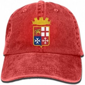 Cowboy Hats Marina Militare Italiana Trend Printing Cowboy Hat Fashion Baseball Cap for Men and Women Black - Red - CP18C3TMM...