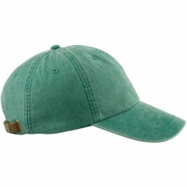 Baseball Caps 6-Panel Low-Profile Washed Pigment-Dyed Cap - Forest Green - CJ12N6JON3Z $8.76