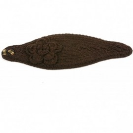 Headbands Women's Headband Neck/Ear Warmer Hand Made Black 812HB - Dark Brown - CO117AMGYCP $22.63